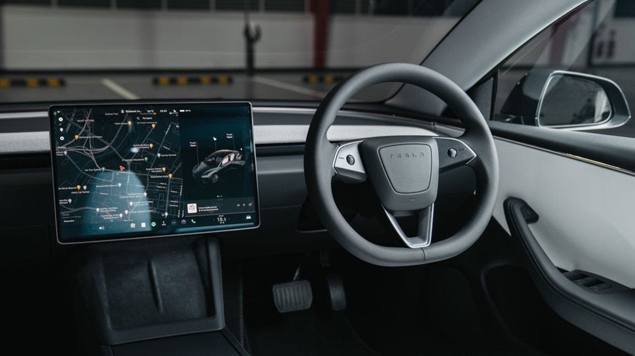 The Tesla Model 3’s touchscreen is loaded with features.