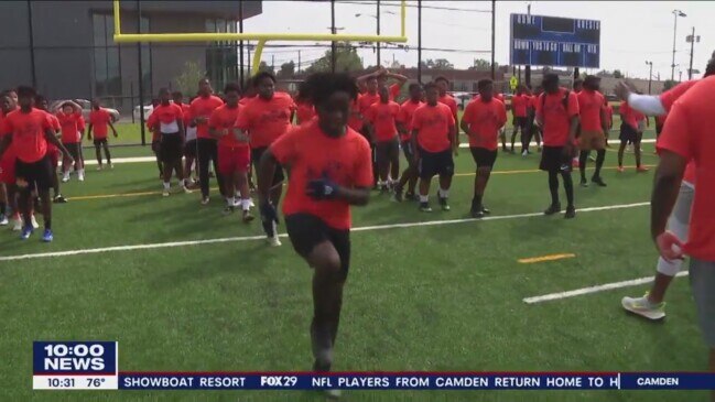 Patriots player conducts youth football camp at Merrimack College, Local  News