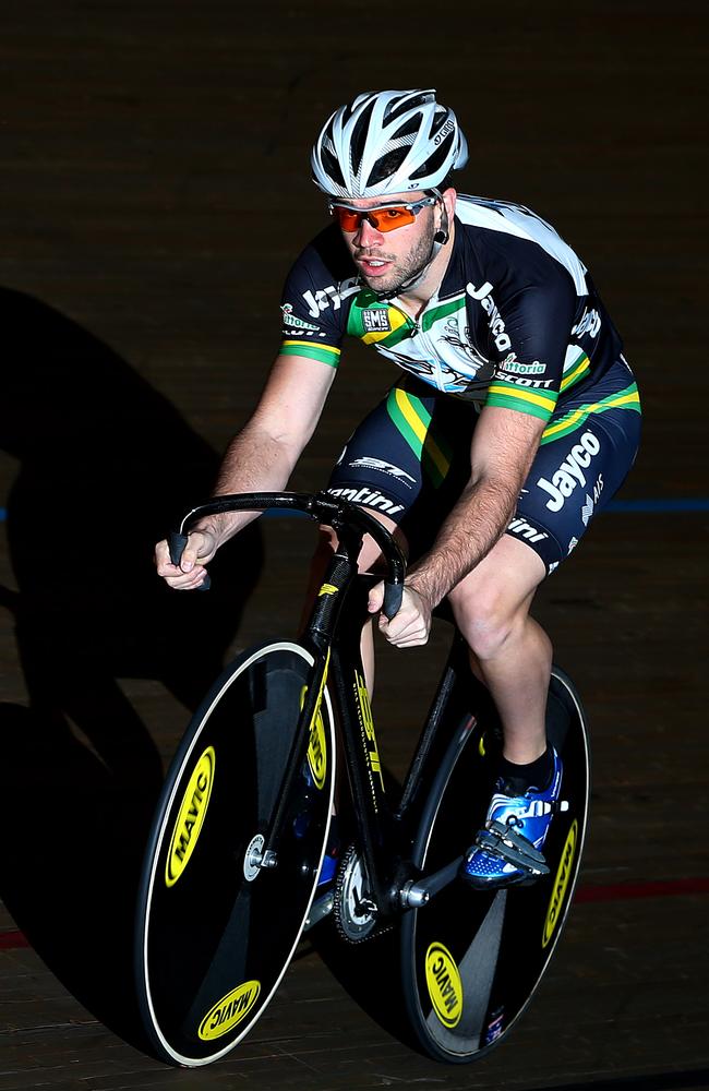 Nathan Hart at the Adelaide SuperDrome. Photo: Sarah Reed.