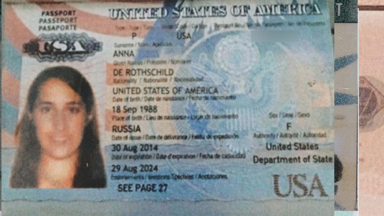 Copies of several fake IDs in the names of Anna de Rothschild and Inna Yashchyshyn were turned over to the police. Picture: Pittsburg Post-Gazette