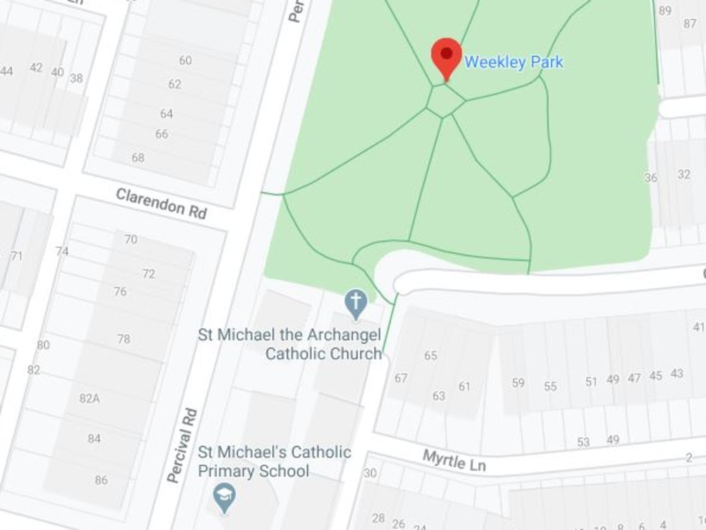 The park is right near St Michael's Catholic Primary School. Picture: Google Maps
