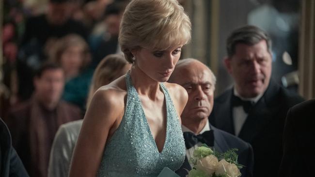 Australian actress Elizabeth Debicki portraying Princess Diana in the latest season of The Crown.