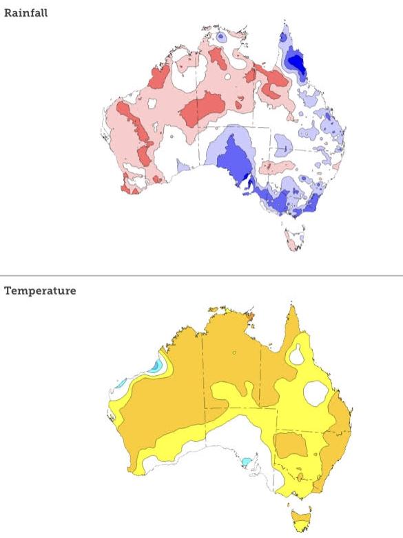 December 2023 temperatures and rainfalls.