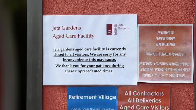 Jeta Gardens is closed to all visitors. Picture: Liam Kidston