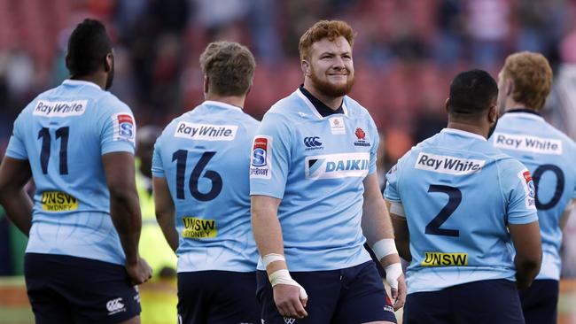 Dejected Waratahs prop Harry Johnson-Holmes after losing the semifinal.