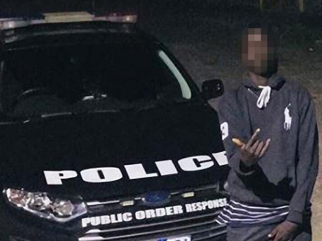 African youths posted pictures on social media to taunt police after a Werribee house party.