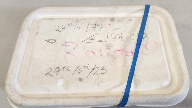 The ashes were found packaged in a small white container. Picture: X/Rockingham Police