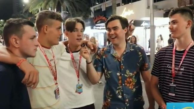 Gold Coast's Young LNP chair Barclay McGain was captured laughing at racist comments in a video that's now been widely circulated on social media. Photo: Facebook