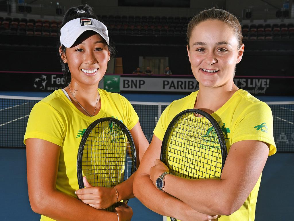 The future of Australian women’s tennis is in good hands according to Barty. Picture: AAP image/John Gass