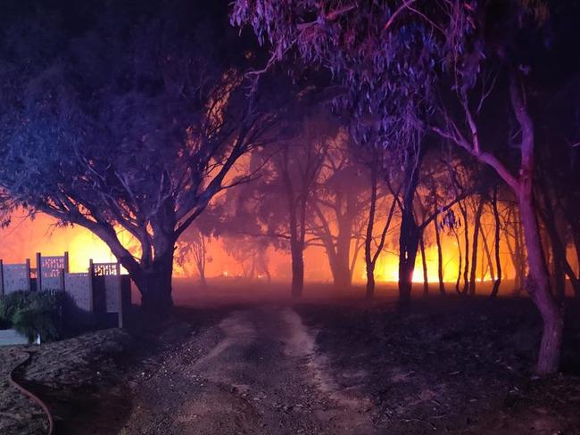 Emergency response to the large bushfire which started on thursday at Bayindeen is still underway, with Emergency Warnings out from Beaufort all the way up to Glenlofty and Mount Avoca. Thank you to all our crews for their hard work.,  captured in Buangor by Sebastopol Fire Brigade - CFA 22nd February 2024.  Picture :Sebastopol Fire Brigade - CFA