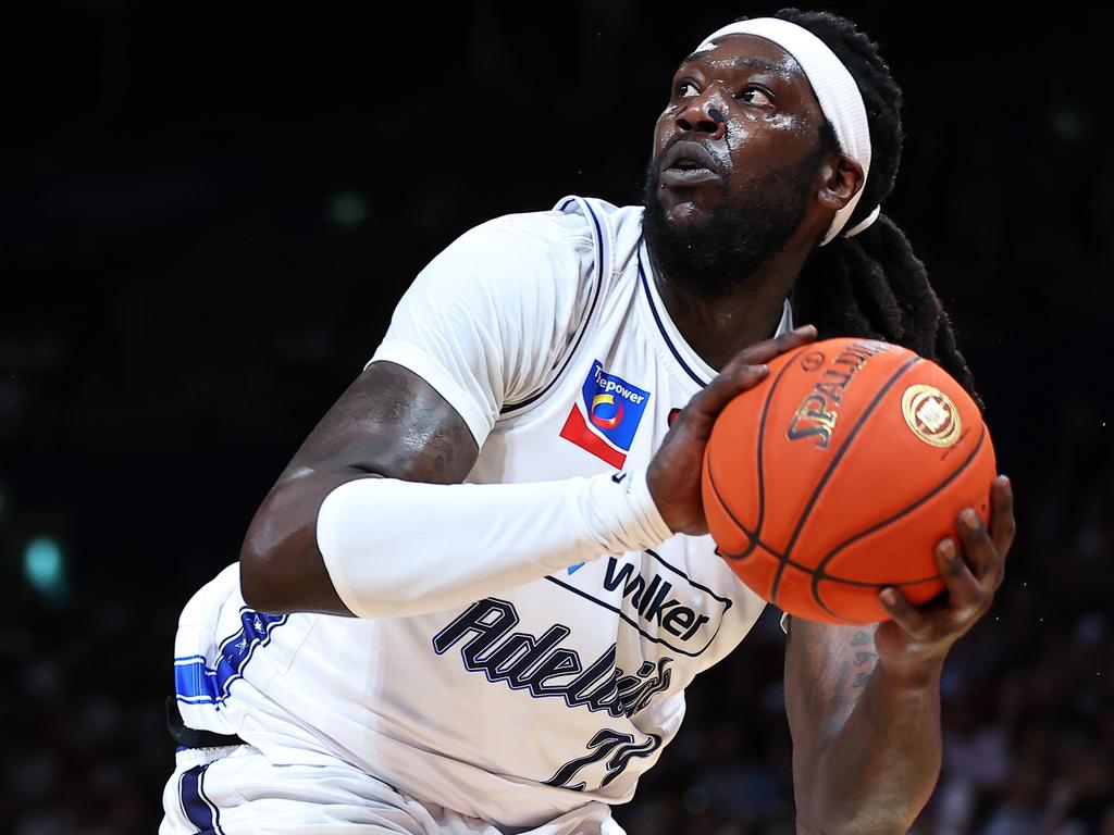 The Kings are going to have to pull a rabbit out of a hat to stop Montrezl Harrell and Adelaide’s imposing frontline. Picture: Getty Images