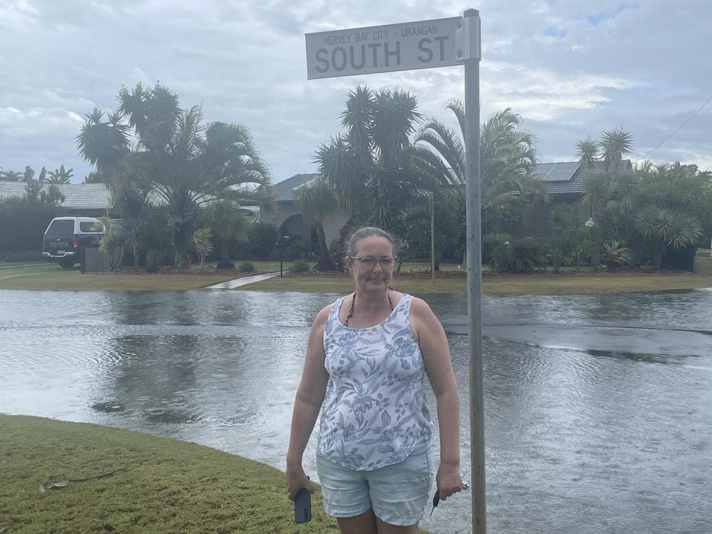 Kathy Photios says the conditions in Hervey Bay are "horrific".