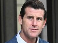 SYDNEY, AUSTRALIA - NewsWire Photos March 29, 2022: Ben Roberts-Smith, former SAS soldier leaves Supreme Court as his defamation case against Nine and its journalists continue. Picture: NCA NewsWire / Jeremy Piper