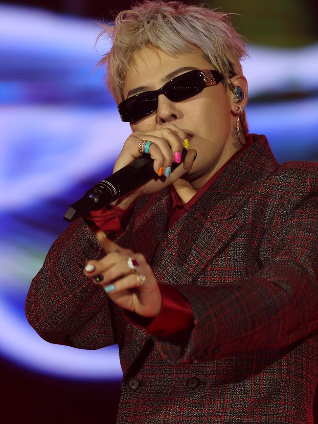 Kwon Ji-Yong, also known as G-Dragon of K-pop group BIGBANG, performs on stage in May. Picture: Han Myung-Gu/WireImage