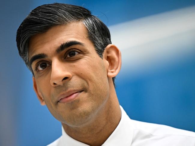 DARLINGTON, ENGLAND - JANUARY 30: British Prime Minister Rishi Sunak speaks during a Q&A at Teesside University, on January 30, 2023 in Darlington, England. (Photo by Oli Scarff - WPA Pool/Getty Images)