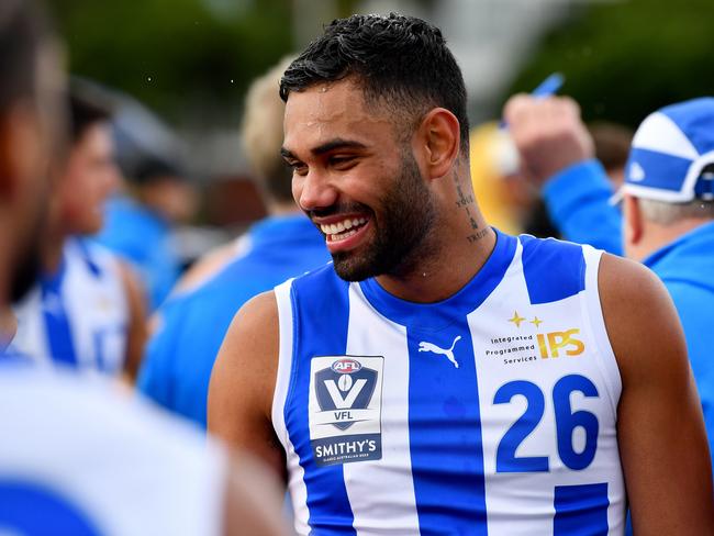 Tarryn Thomas playing VFL for North Melbourne last year. Picture: Chadwick/Getty Images