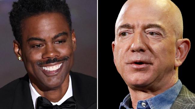 Chris Rock roasted Jeff Bezos on stage at the Oscars.