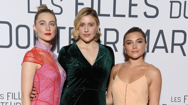 Saoirse Ronan, Greta Gerwig and Florence Pugh at the Little Women premiere in Paris Picture: Pascal Le Segretain/Getty Images.