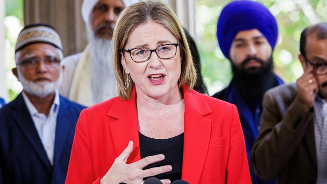 Premier Jacinta Allan has said the quarterly report does not reflect figures the government expects to see at the end of the financial year. Picture: Aaron Francis