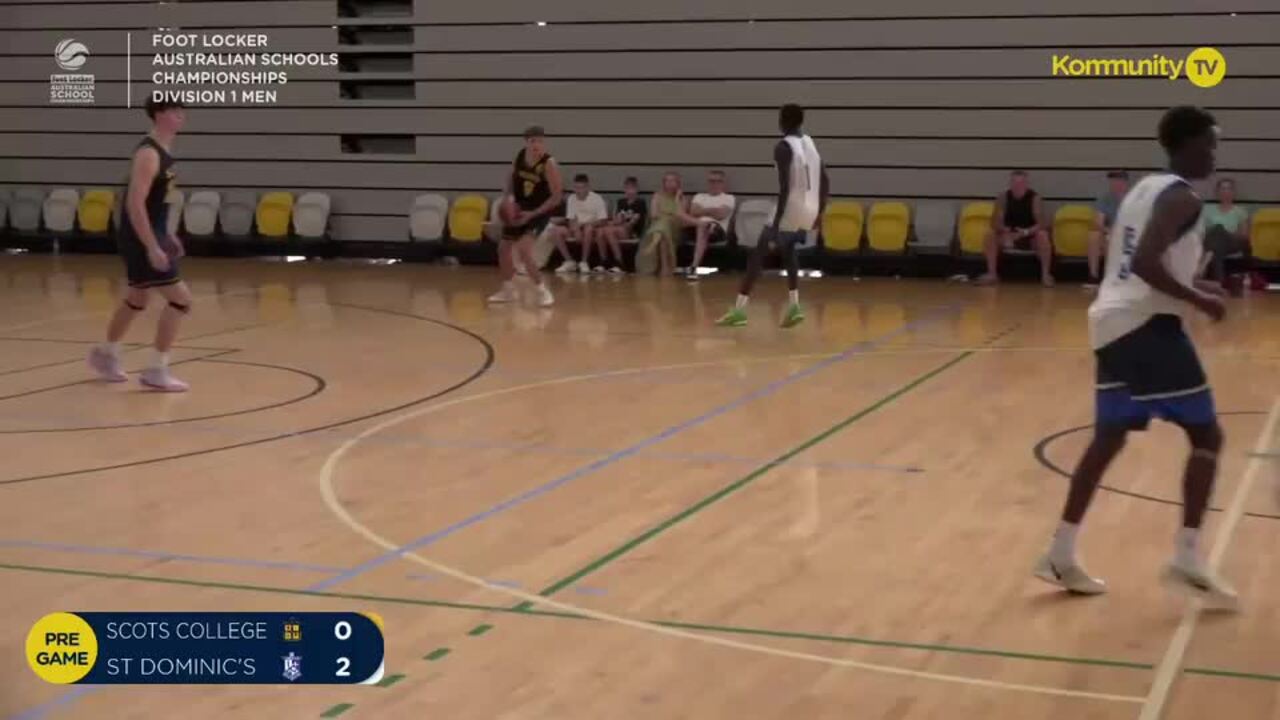 Replay: The Scots College v St Dominic's College (U20 Men Div 1) - 2024 Basketball Australia Schools Championships Day 2