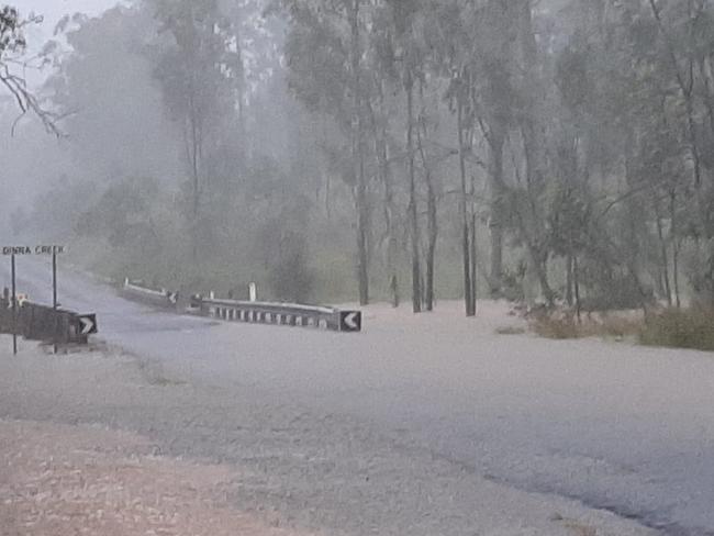 Bauple-Woolooga Rd between Ormes Rd and the Dinna Creek bridge