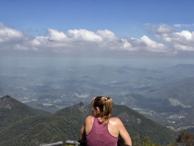 The view from the top of the mountain. Picture: Natalie Grono