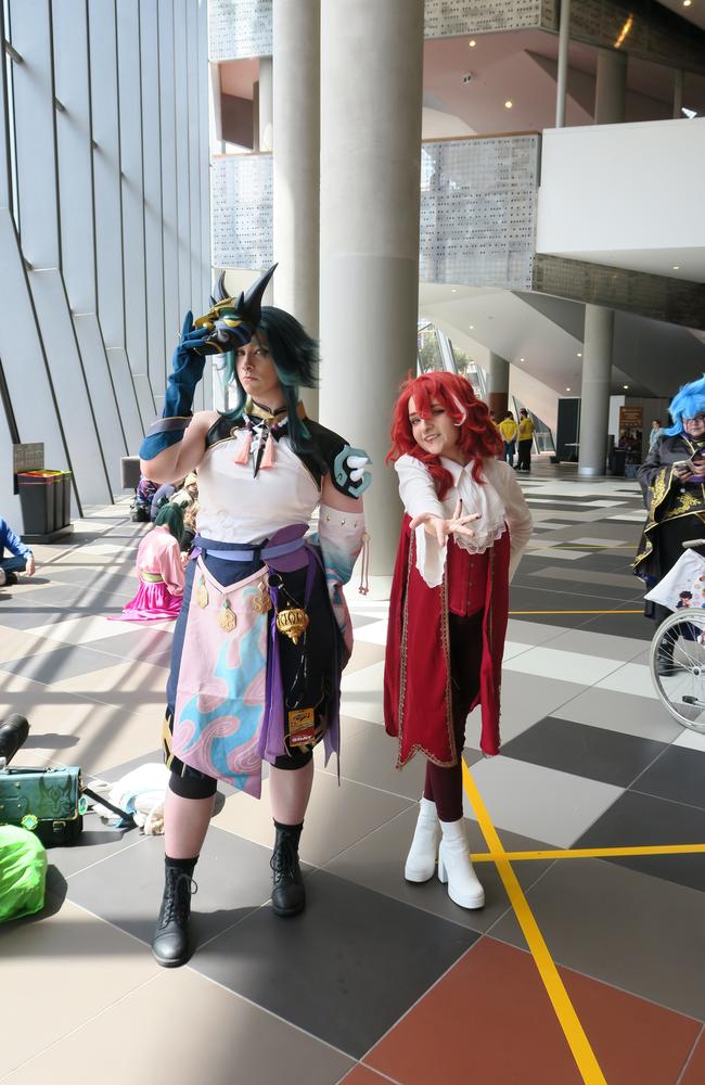 Percy and Ashton at the 2024 PAX Aus Convention at the Melbourne Convention and Exhibition Centre. Picture: Gemma Scerri