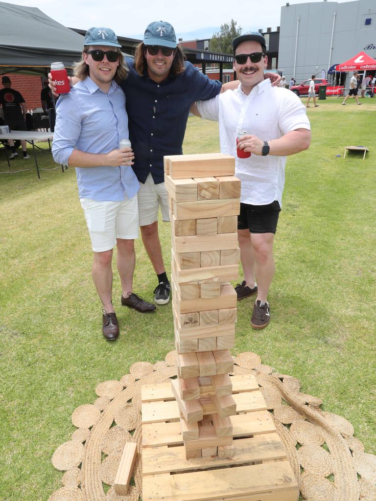 Ned White, Will Solly and Liam Craig. Picture: Mark Wilson.