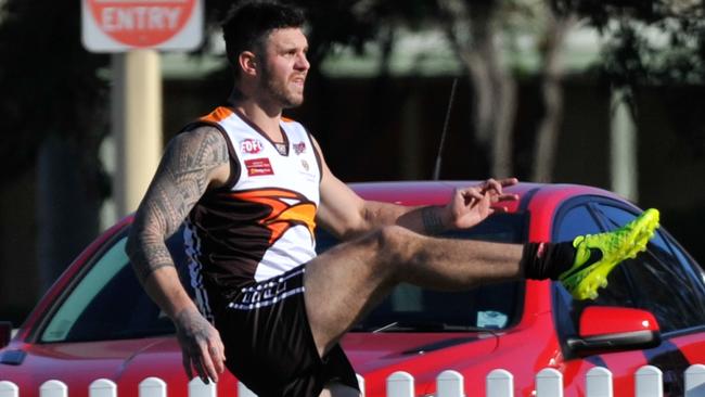 Dean Limbach in action for Craigieburn. He was drafted to Richmond in 2004. Picture: Jamie Morey