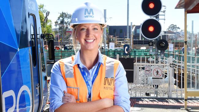 Newly appointed public transport worker Sarah Telling. Picture: Josie Hayden