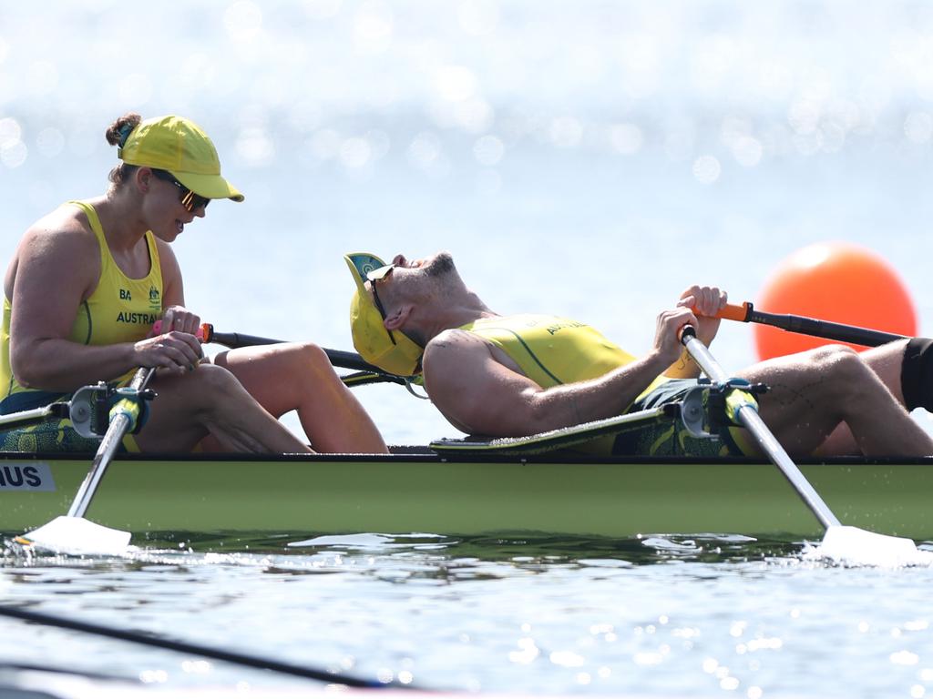 Gold for Nikki Ayers and Jed Altschwager. Picture: Naomi Baker/Getty Images