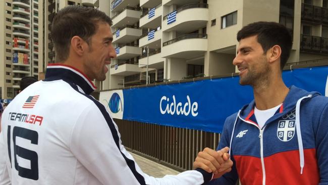 Even Olympic greats get starstruck.