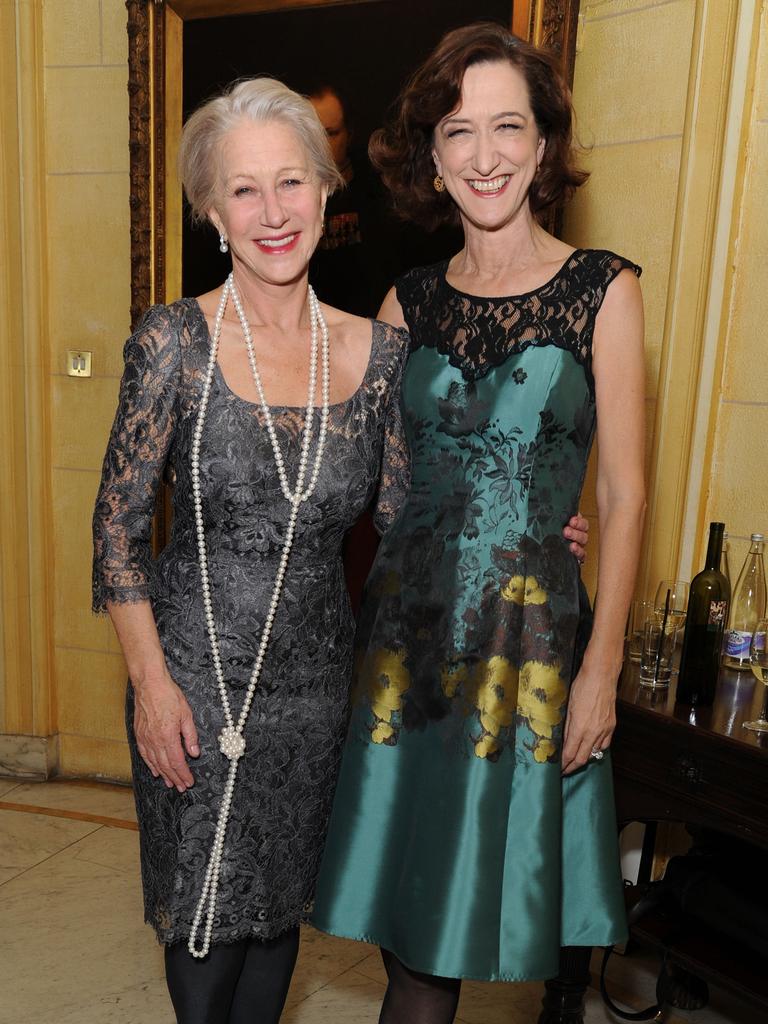 Gwynne with her <i>The Audience</i> co-star, Dame Helen Mirren in 2013. Picture: Joanne Davidson/Shutterstock