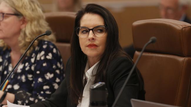 Minister for Racing Jane Howlett during budget estimates on Wednesday in Hobart. Picture: Nikki Davis-Jones