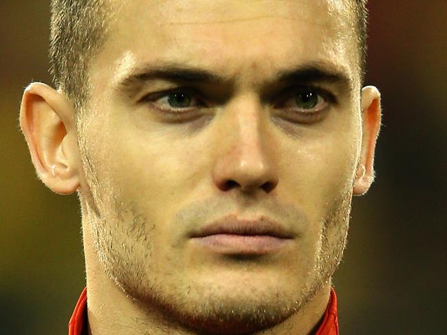 BRUSSELS, BELGIUM - NOVEMBER 14: Thomas Vermaelen of Belgium looks on prior to the international friendly match between Belgium and Colombia at King Badouin stadium on November 14, 2013 in Brussels, Belgium. (Photo by Christof Koepsel/Bongarts/Getty Images)