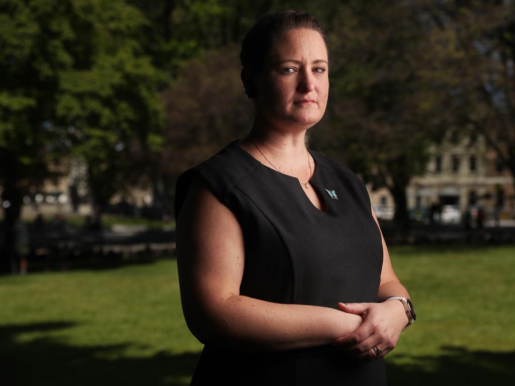 Katrina Munting is suing her sexual abuser, Marcus Pollard, and the state of Tasmania, his former employer. Picture: Nikki Davis-Jones