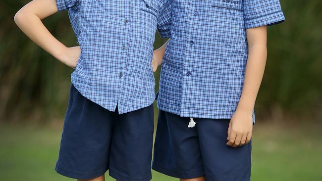 Female and male school children can wear pants. Picture: Jono Searle