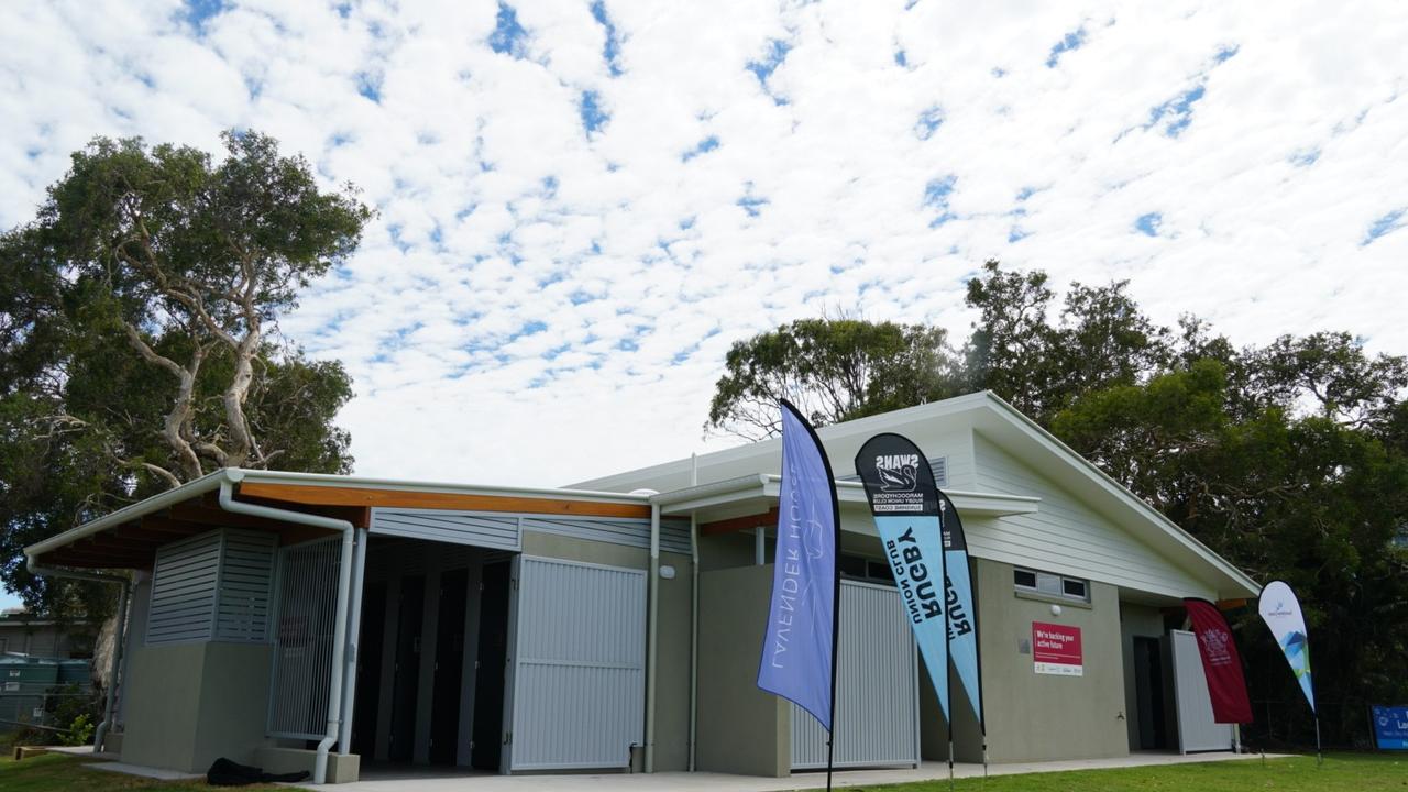Maroochydore Swans Rugby Union celebrate new change rooms and facilities for women.