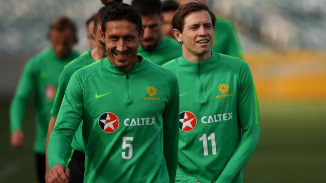 Socceroos captain Mark Milligan knows from experience that minnow teams like Taiwan aren’t necessarily pushovers when playing at home. Picture: Getty Images
