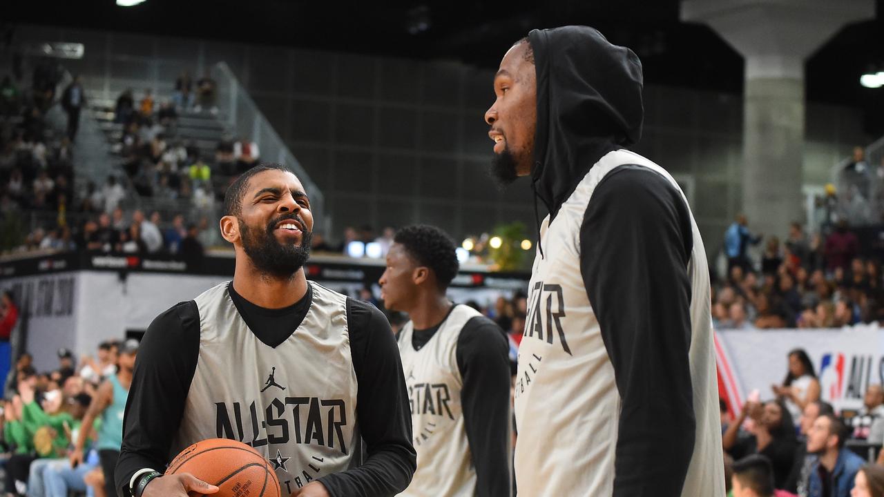 Kyrie Irving and Kevin Durant are All-Stars and friends.
