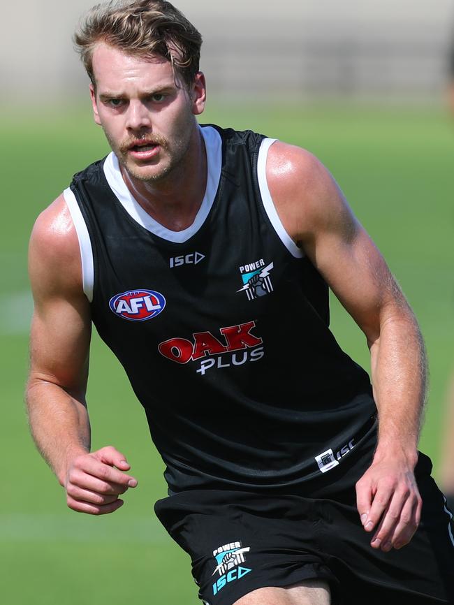 A trim Watts at Port training. Pic: Tait Schmaal.