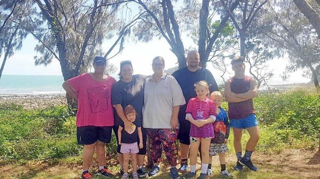 One Tonne Wonders members Laurelle Gardiner, Rebecca Newton, Tracey Martin, Warren Maltby and children Emily, Alexandria, Saxon and Ethan at the Bluff walking trail in Yeppoon on the weekend. Picture: Warren Maltby