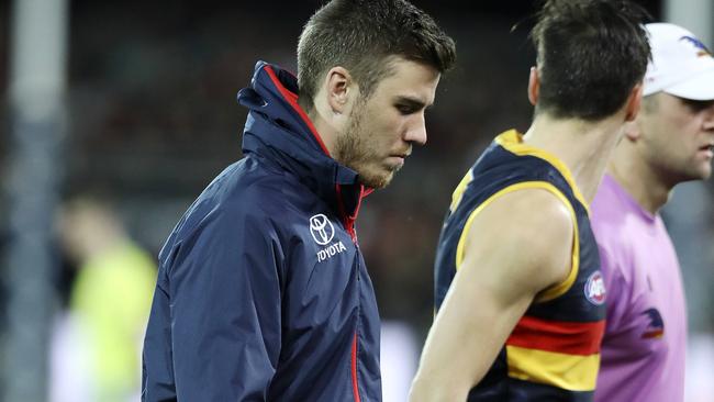 Paul Seedsman injured his hamstring on Saturday night. Picture: Sarah Reed