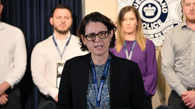 Detective Superintendent Sonia Smith updates the media on Task Force Guardian Operation. Picture Emily Barker