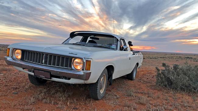 Steve (Vinnie) Wirthensohn, of McCrae, Victoria, says his Chrysler VJ Valiant 'The Val Ute' is "as tough as nails, made in Australia, never lets me down."