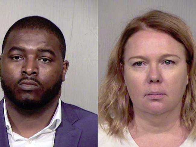 Germayne and Lisa Cunningham. Picture: Maricopa County jail