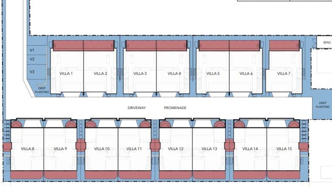 Outline of the proposed 15 units for Norton St. Picture: Supplied.