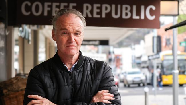 Coffee Republic owner Robin Smith is calling for a crack down on crime and anti-social behaviour in the Launceston central business district. Picture: Stephanie Dalton