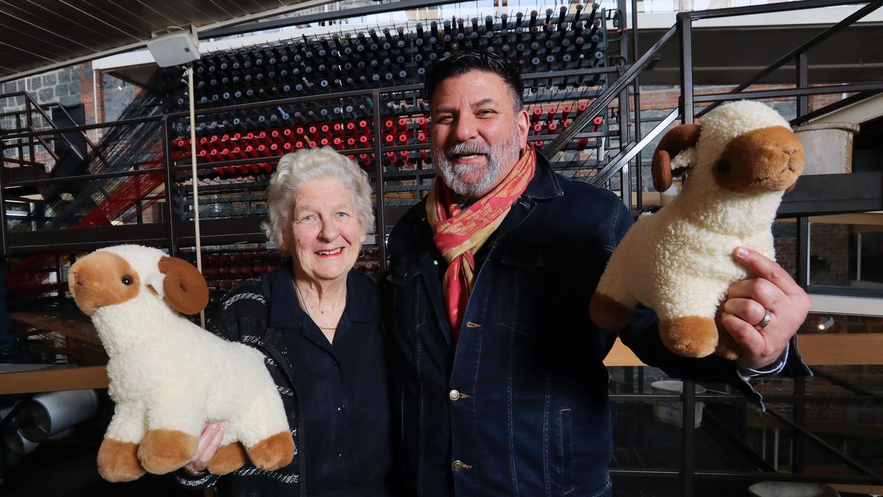 Norma Dessent has been a volunteer at the Wool Museum since 1988. She is pictured with director Padraic Fisher after the venue scooped a big award. Picture: Alan Barber