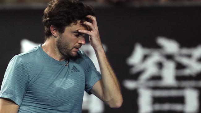 It was a tough night at the office for Gilles Simon.